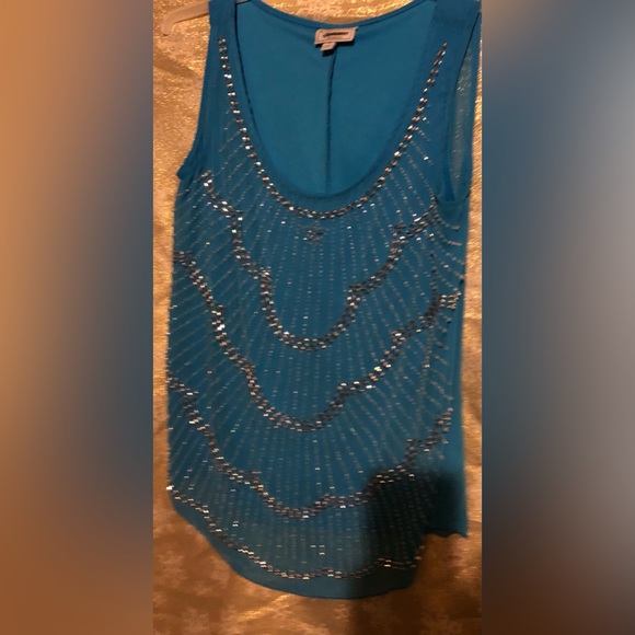 Dress Barn Tops - Vintage light blue jeweled shirt